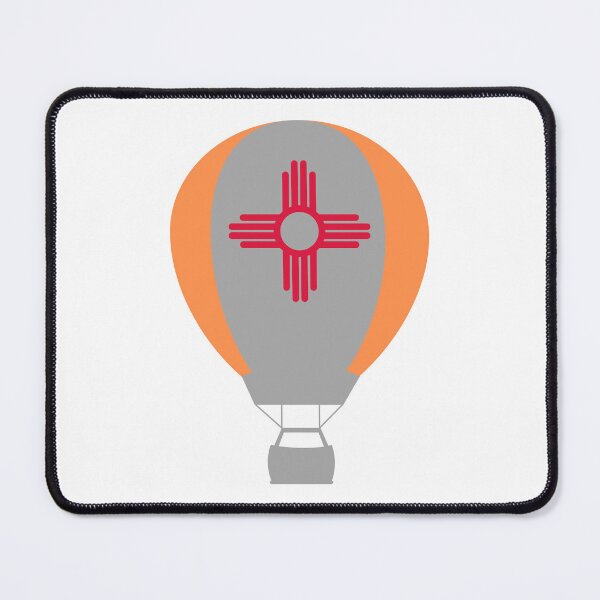 Item preview, New Mexico Flag Hot Air Balloon - Gray & Orange designed and sold by LatterDaze.