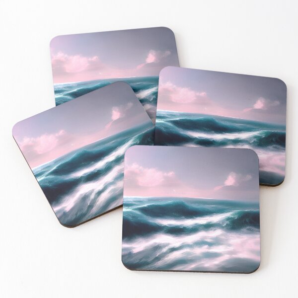 Item preview, blue ocean waves #19 designed and sold by supeart.