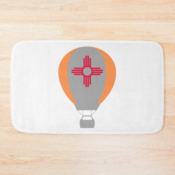 Item preview, New Mexico Flag Hot Air Balloon - Gray & Orange designed and sold by LatterDaze.