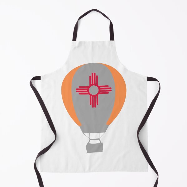 Item preview, New Mexico Flag Hot Air Balloon - Gray & Orange designed and sold by LatterDaze.
