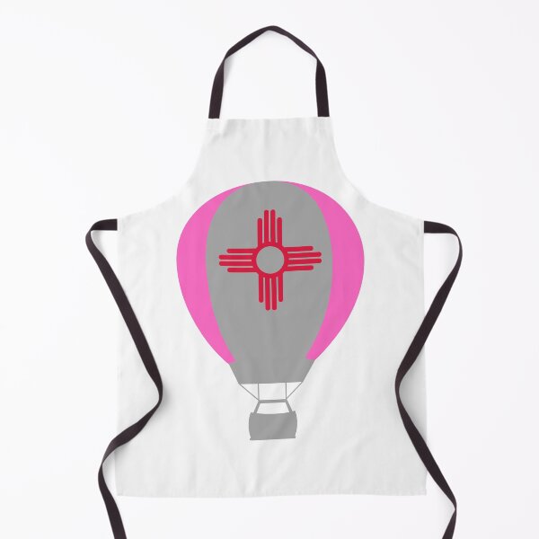 Item preview, New Mexico Flag Hot Air Balloon - Gray & Pink designed and sold by LatterDaze.