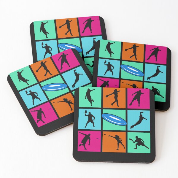 Item preview, Disc Golf Players Silhouette Pop Art Design designed and sold by KleverOlivier.