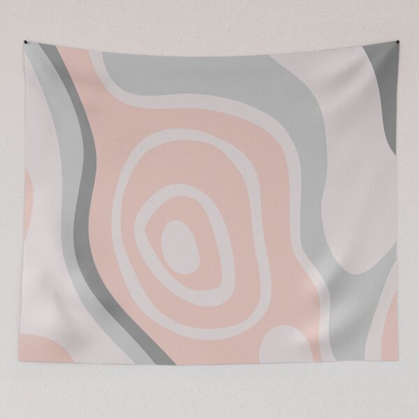Item preview, Colorful Liquid Swirl Abstract Maximalist Pattern Retro Aesthetic Groovy Style Coral Pink designed and sold by scorpiolane.