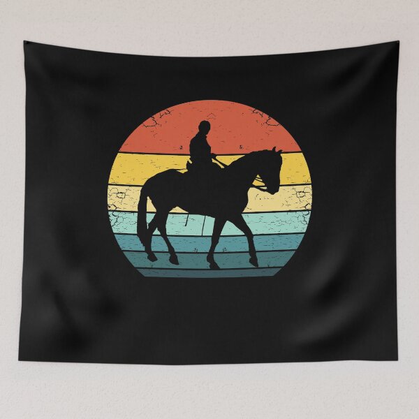 Item preview, 70s Jockey at the Sunset Vintage Equestrian designed and sold by KleverOlivier.