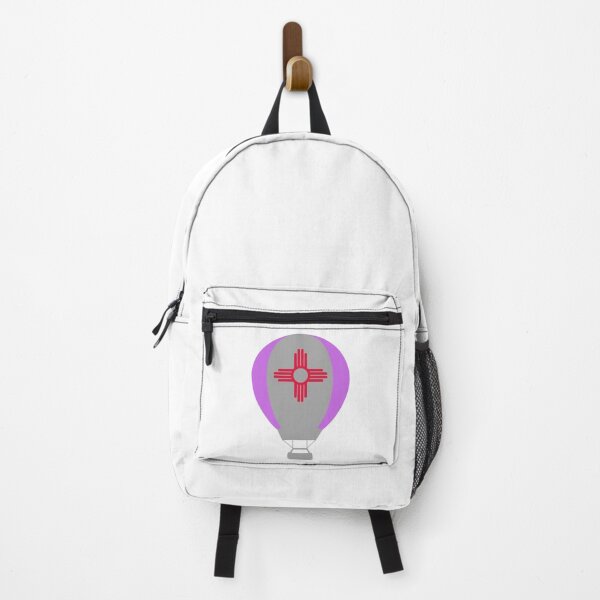 Item preview, New Mexico Flag Hot Air Balloon - Gray & Purple designed and sold by LatterDaze.