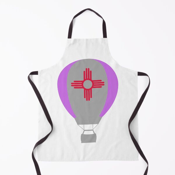 Item preview, New Mexico Flag Hot Air Balloon - Gray & Purple designed and sold by LatterDaze.