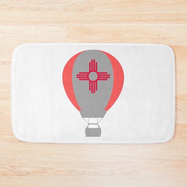 Item preview, New Mexico Flag Hot Air Balloon - Gray & Red designed and sold by LatterDaze.