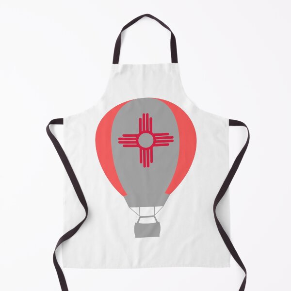 Item preview, New Mexico Flag Hot Air Balloon - Gray & Red designed and sold by LatterDaze.