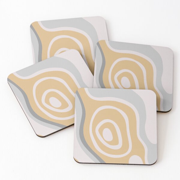 Item preview, Colorful Liquid Swirl Abstract Maximalist Pattern Retro Aesthetic Groovy Style Honey Yellow designed and sold by scorpiolane.