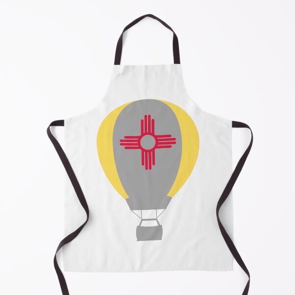 Item preview, New Mexico Flag Hot Air Balloon - Gray & Yellow designed and sold by LatterDaze.