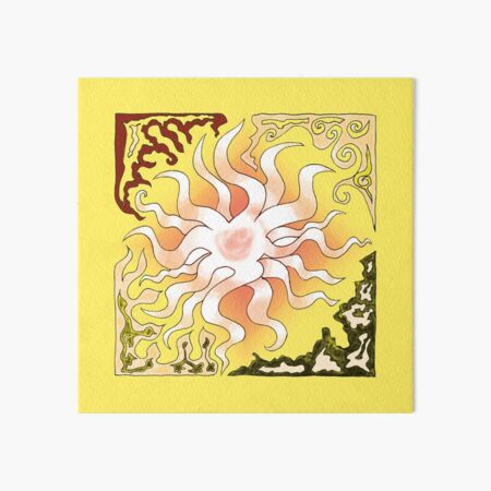 Earthsong Desert Orange Yellow Art Board Print