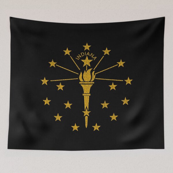 Item preview, Indiana State Flag Graphic designed and sold by teemingshopping.