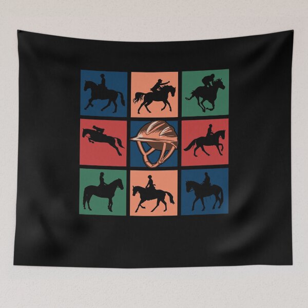 Item preview, Equestrian Jockey Horseman Pop Art Poses designed and sold by KleverOlivier.
