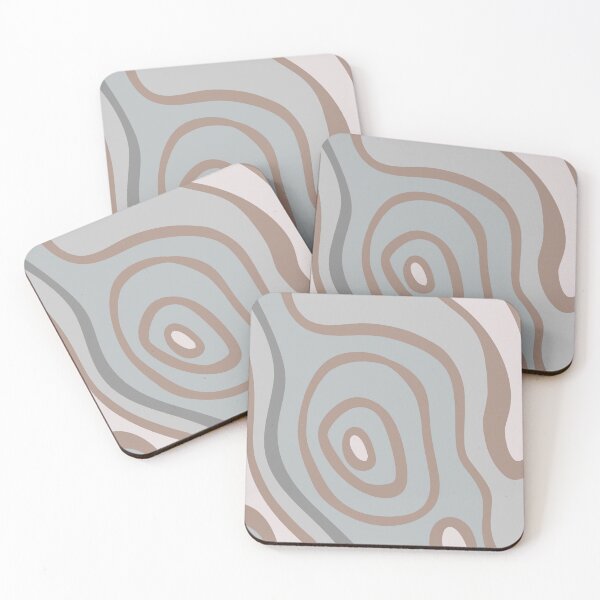 Item preview, Colorful Liquid Swirl Abstract Maximalist Pattern Retro Aesthetic Groovy Style Deep Blue & Brown designed and sold by scorpiolane.