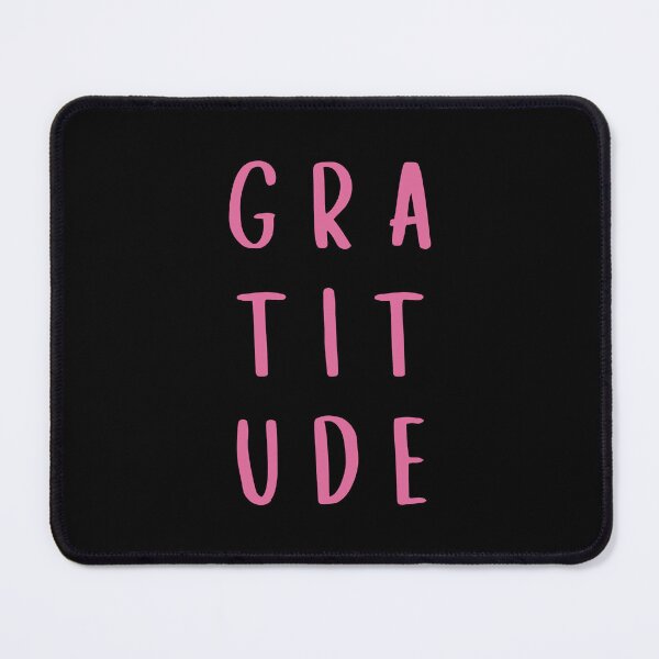 Item preview, Gratitude All Over Text Pink designed and sold by NinniSilver.