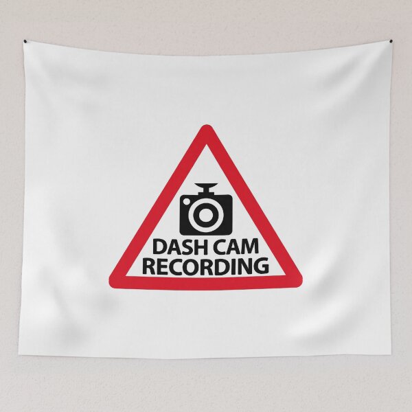 Item preview, Dash Cam Recording Warning Sign Car Window Triangle designed and sold by richter74.