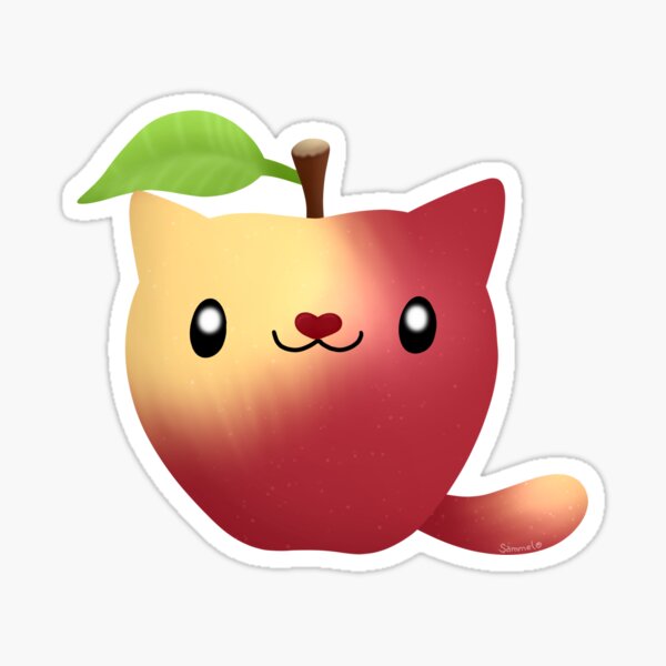 Apfelkatze Sticker