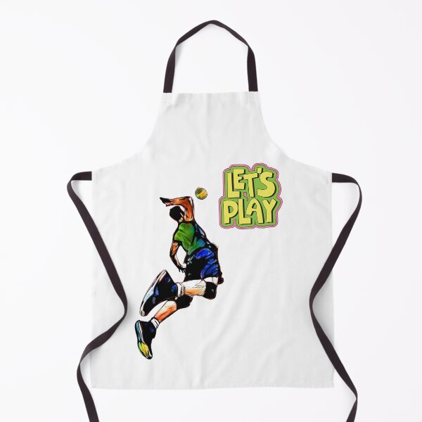 Item preview, Volleyball Player Illustration with 'Let's Play' Text designed and sold by deepakrode7.