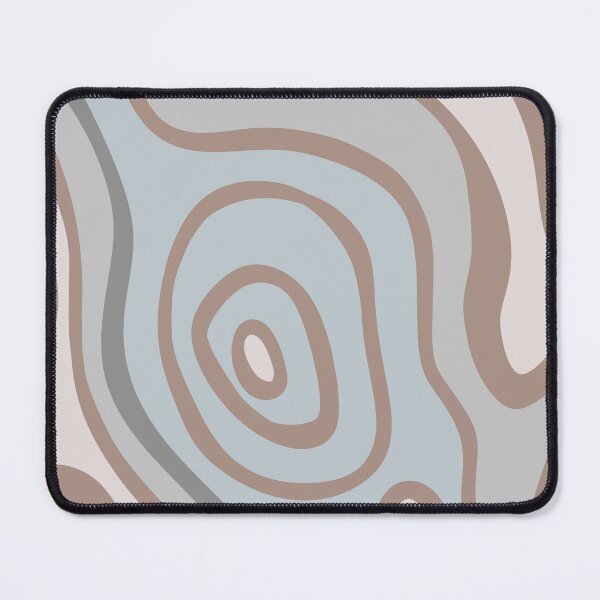 Item preview, Colorful Liquid Swirl Abstract Maximalist Pattern Retro Aesthetic Groovy Style Gray Blue & Brown designed and sold by scorpiolane.