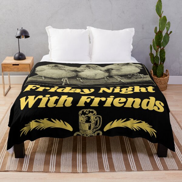 Item preview, Friday Night with Friends - Chicks T-shirt design (also applicable on phone cases, mugs, stickers and other accessories) designed and sold by Ridiculam Toga.