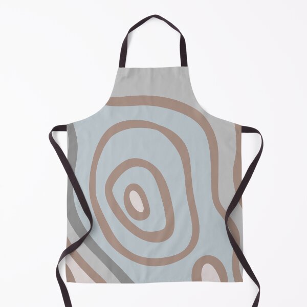 Item preview, Colorful Liquid Swirl Abstract Maximalist Pattern Retro Aesthetic Groovy Style Gray Blue & Brown designed and sold by scorpiolane.