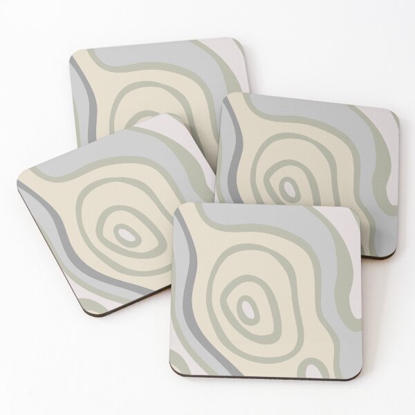 Item preview, Colorful Liquid Swirl Abstract Maximalist Pattern Retro Aesthetic Groovy Style Green & Muted Yellow designed and sold by scorpiolane.