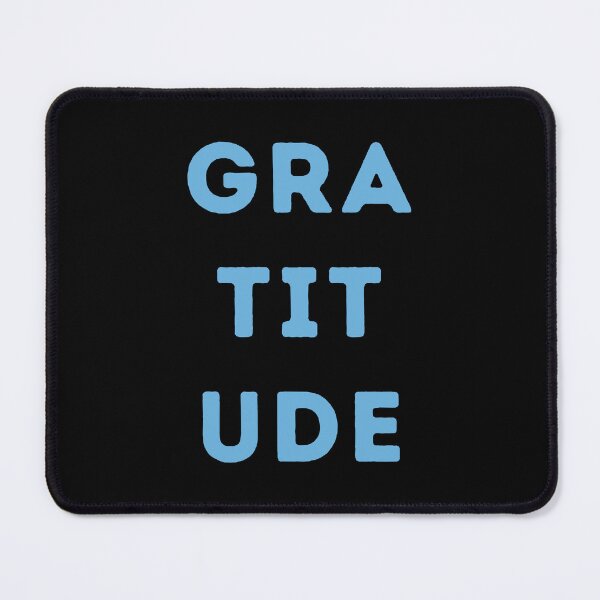 Item preview, Gratitude All Over Text Blue designed and sold by NinniSilver.