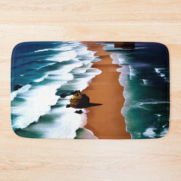 Item preview, seashore, blue ocean waves, sandy beach #5 designed and sold by supeart.