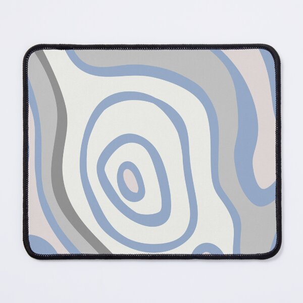 Item preview, Colorful Liquid Swirl Abstract Maximalist Pattern Retro Aesthetic Groovy Style Light & Dark Blue designed and sold by scorpiolane.