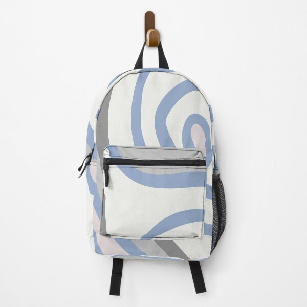 Item preview, Colorful Liquid Swirl Abstract Maximalist Pattern Retro Aesthetic Groovy Style Light & Dark Blue designed and sold by scorpiolane.