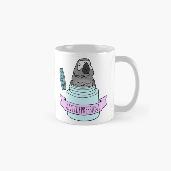 Item preview, Antidepressant Afrcain grey Parrot designed and sold by FandomizedRose.