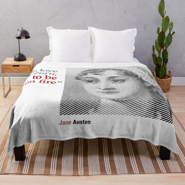 Item preview, Jane Austen's Portrait with a Love Quote designed and sold by emotica.