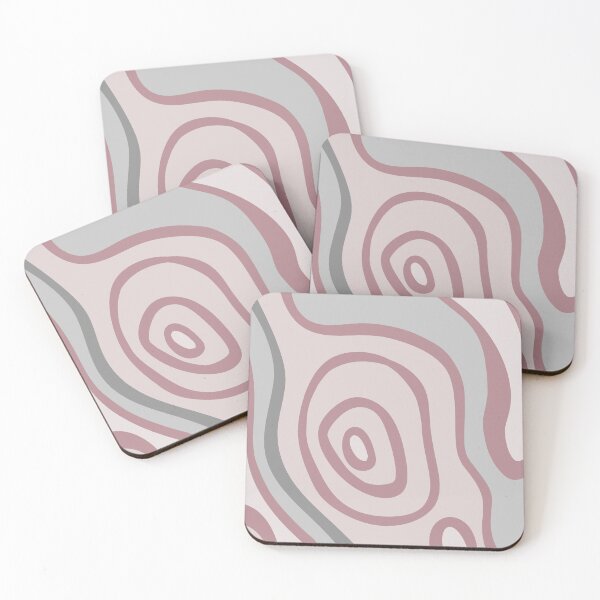 Item preview, Colorful Liquid Swirl Abstract Maximalist Pattern Retro Aesthetic Groovy Style Light & Dark Muted Pink designed and sold by scorpiolane.