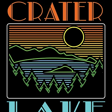 Vorschaubild zum Design Crater Lake Oregon National Park Est. 1902 Retro Crater Lake Gear von DynamicDesign