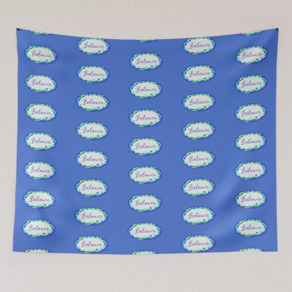 Item preview, Blue Oval Balance designed and sold by MyArtMind.