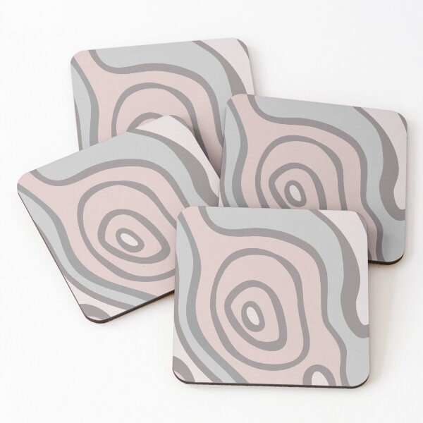 Item preview, Colorful Liquid Swirl Abstract Maximalist Pattern Retro Aesthetic Groovy Style Pink & Gray designed and sold by scorpiolane.