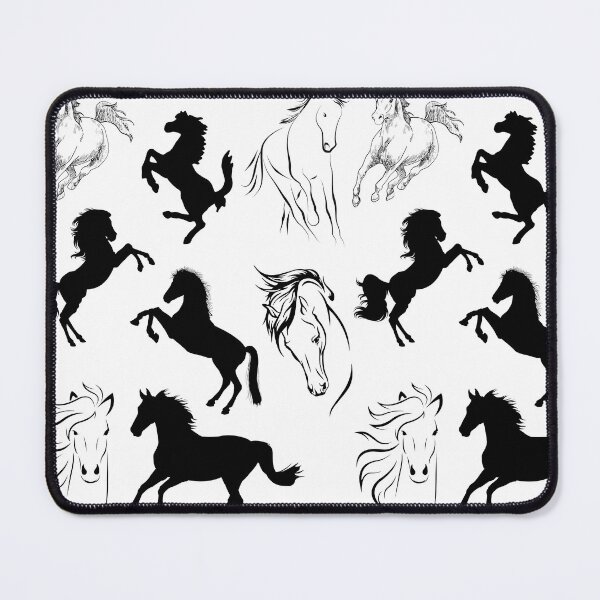Item preview, Horses black and white designed and sold by Silva-Sol.