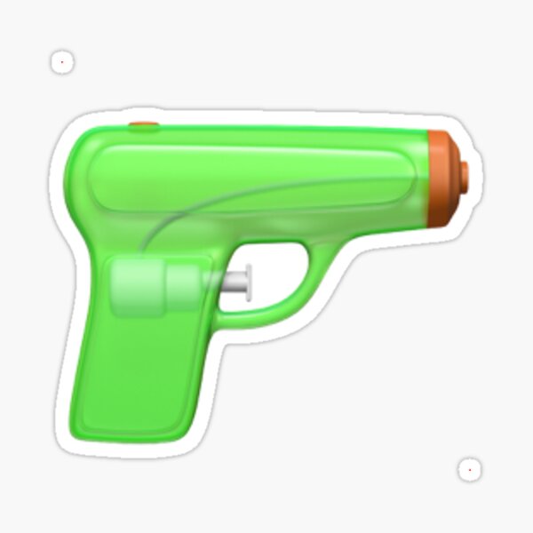 "Water Gun Emoji" Sticker by baileylevin | Redbubble