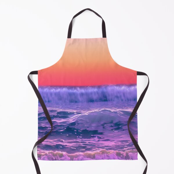 Item preview, blue ocean waves, yellow orange vibes, retro #6 designed and sold by supeart.