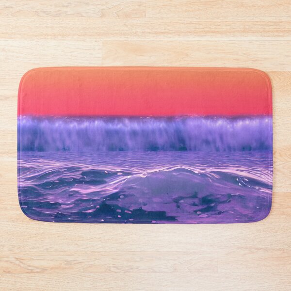 Item preview, blue ocean waves, yellow orange vibes, retro #6 designed and sold by supeart.