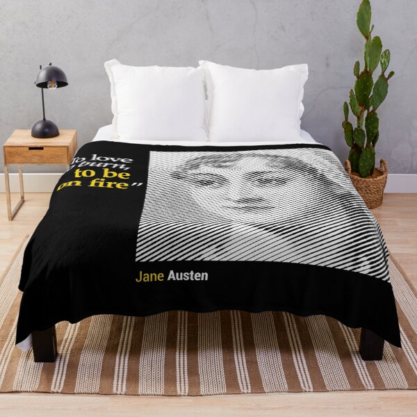 Item preview, Jane Austen's Portrait with a Love Quote (inverse) designed and sold by emotica.