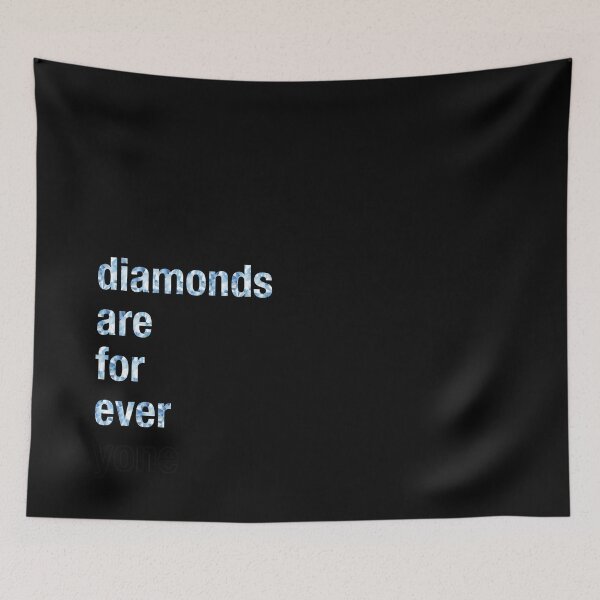 Item preview, Diamonds are forever - black designed and sold by Hell-Prints.