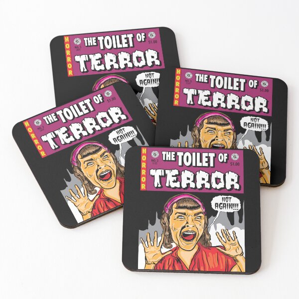 Item preview, The Toilet of Terror, Horror Comicbook Cover designed and sold by eShirtLabs.