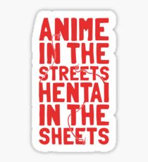 Pegatina Anime en las calles hentai en las sabanas.