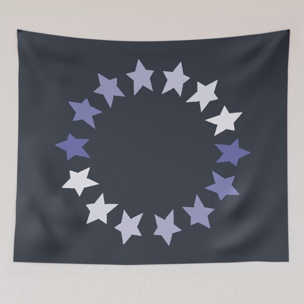 Item preview, Periwinkle Star Circle Graphic designed and sold by ellenhenry.