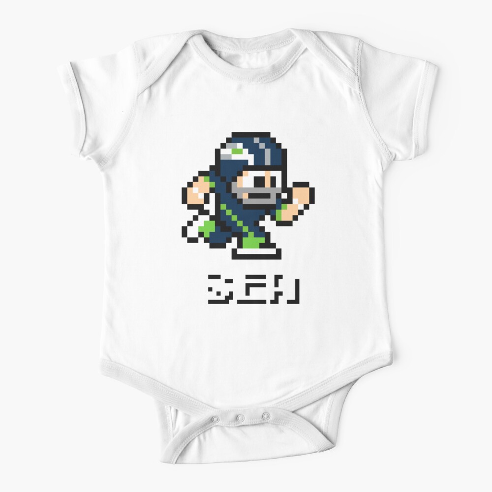 Seattle Seahawks NFL Football Player 8-bit Tecmo Super Bowl Nintendo T-Shirt