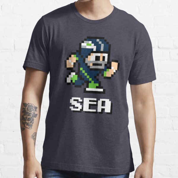 Seattle Seahawks NFL Football Player 8-bit Tecmo Super Bowl Nintendo T-Shirt