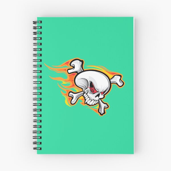 Item preview, Skull in flames designed and sold by OnlyCoolDesigns.