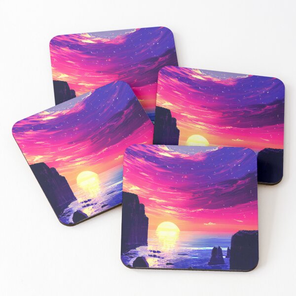 Item preview, ocean sunset waves, orange yellow vibes, vibrant color #1 designed and sold by supeart.