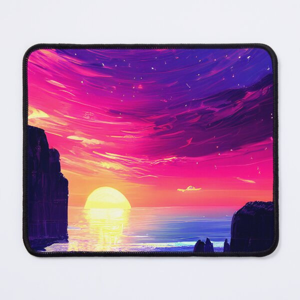 Item preview, ocean sunset waves, orange yellow vibes, vibrant color #1 designed and sold by supeart.